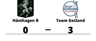 Seger i i tre raka set för Team Gotland mot Hästhagen B
