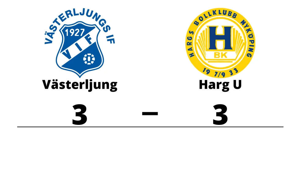 Västerljungs IF spelade lika mot Hargs BK U