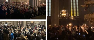 Här tågar lucia ut – så var morgonens firande i domkyrkan