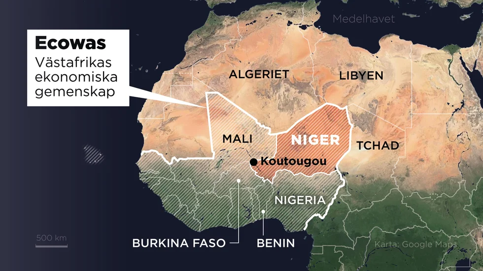 Koutougou ligger i västra Niger.