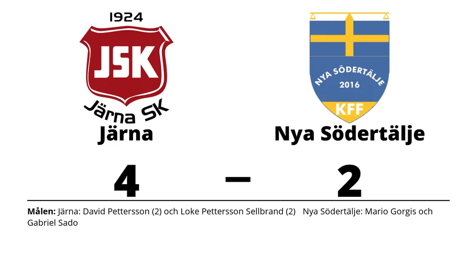 Järna SK vann mot Nya Södertälje KFF