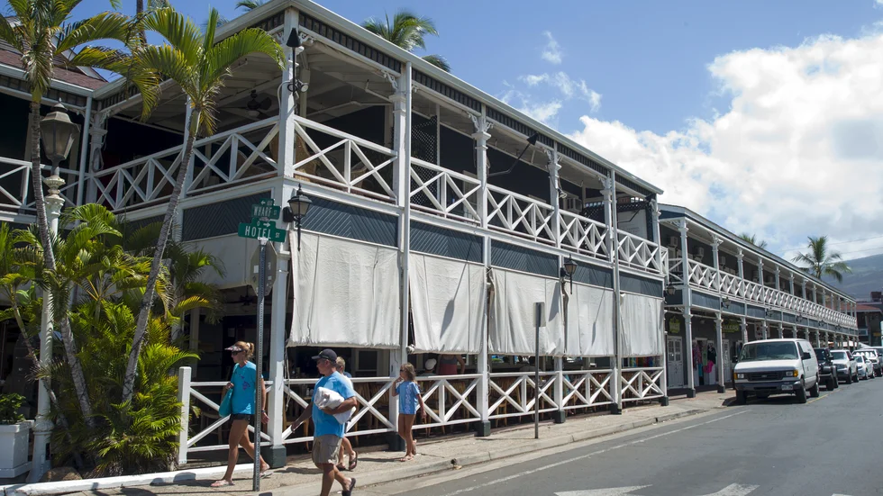 Lahaina på ön Maui, är en historiskt betydelsefull stad för hawaiianerna. Arkivbild.