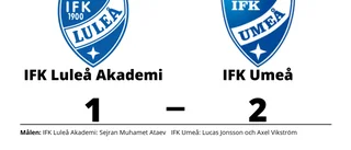 Sejran Muhamet Ataev målskytt - men IFK Luleå Akademi föll