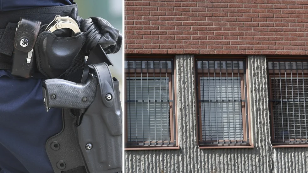 Den 30-årige mannen sitter nu häktad, misstänkt för dubbla fall av grovt olaga hot.