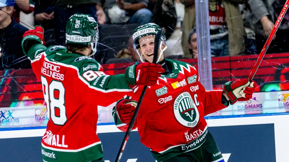 Frölundas lagkapten Max Friberg.