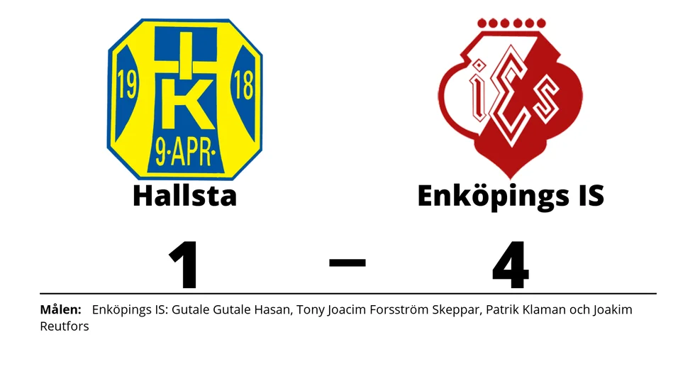 Hallsta IK förlorade mot Enköpings IS