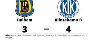Linus Edholm i målform när Klintehamn B vann