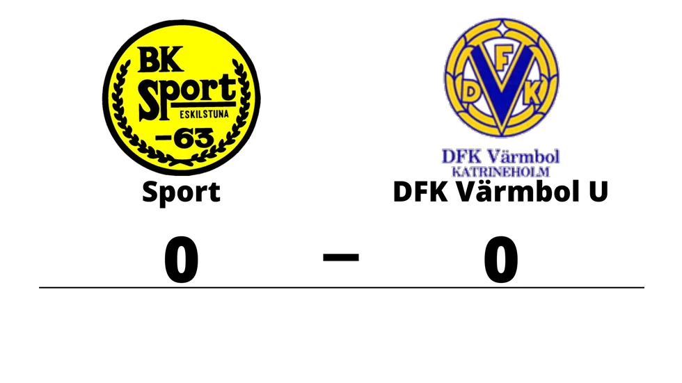 BK Sport spelade lika mot DFK Katrineholm Värmbol U