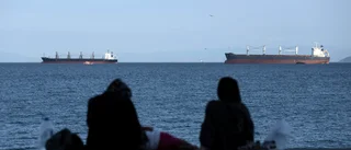 Bränder stoppar fartyg mot Marmarasjön