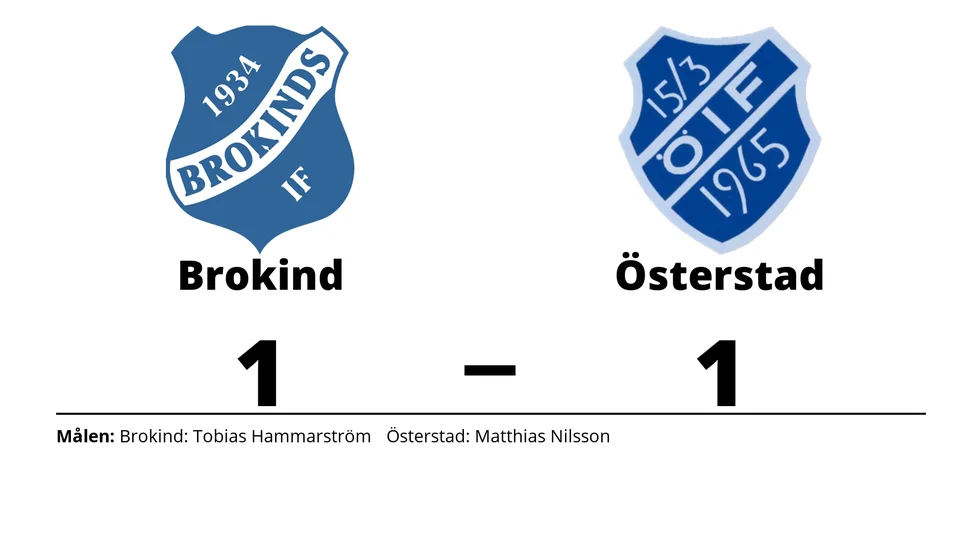 Brokinds IF spelade lika mot Österstads IF