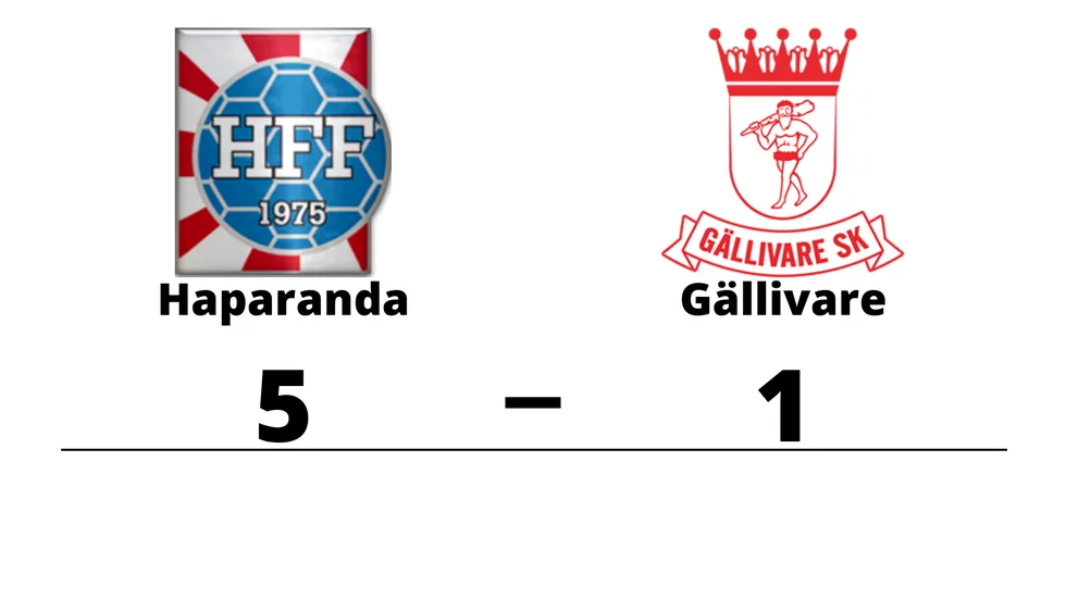 Haparanda FF vann mot Gällivare SK
