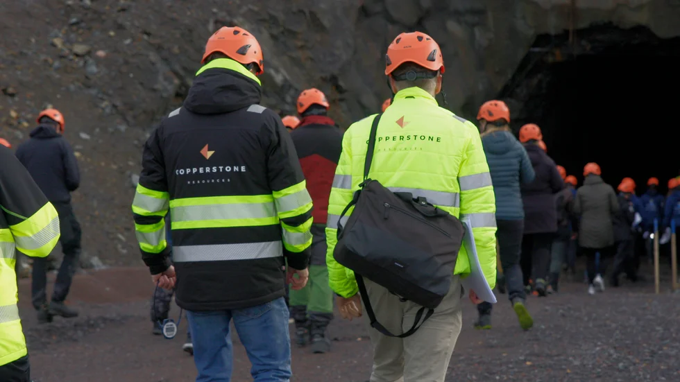 En bild från synen inför Mark- och miljödomstolens förhandling av en öppning av Viscariagruvan. 