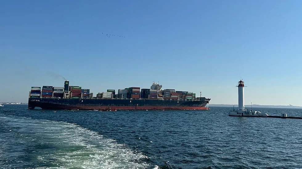 Fritt. Fartygen kan återigen lämna hamnarna i Odessa genom den korridor Ukraina upprättat.