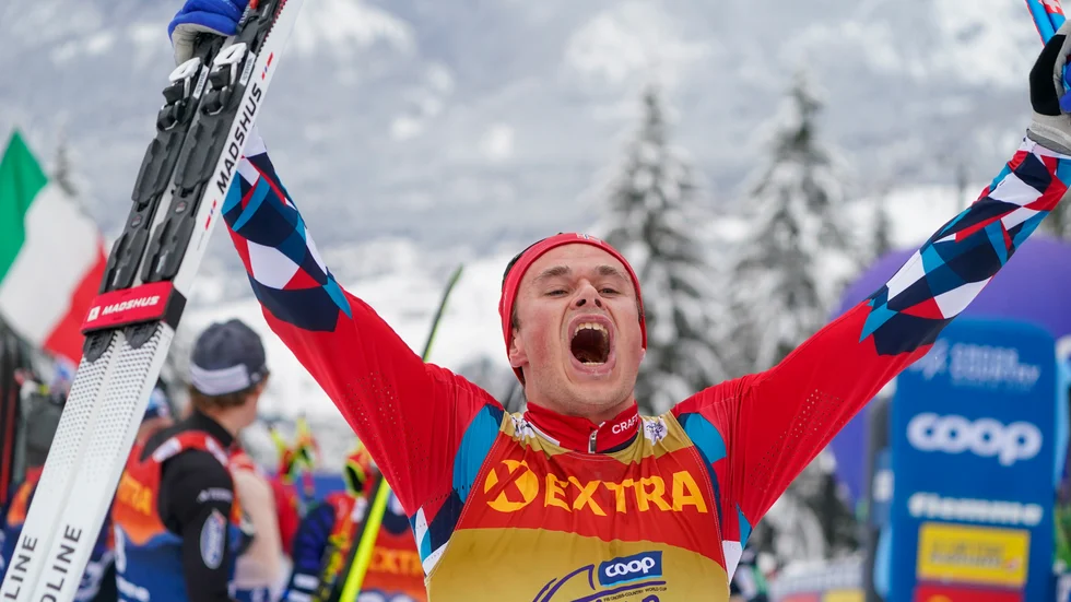 Harald Østberg Amundsen kunde skrika ut sin glädje.