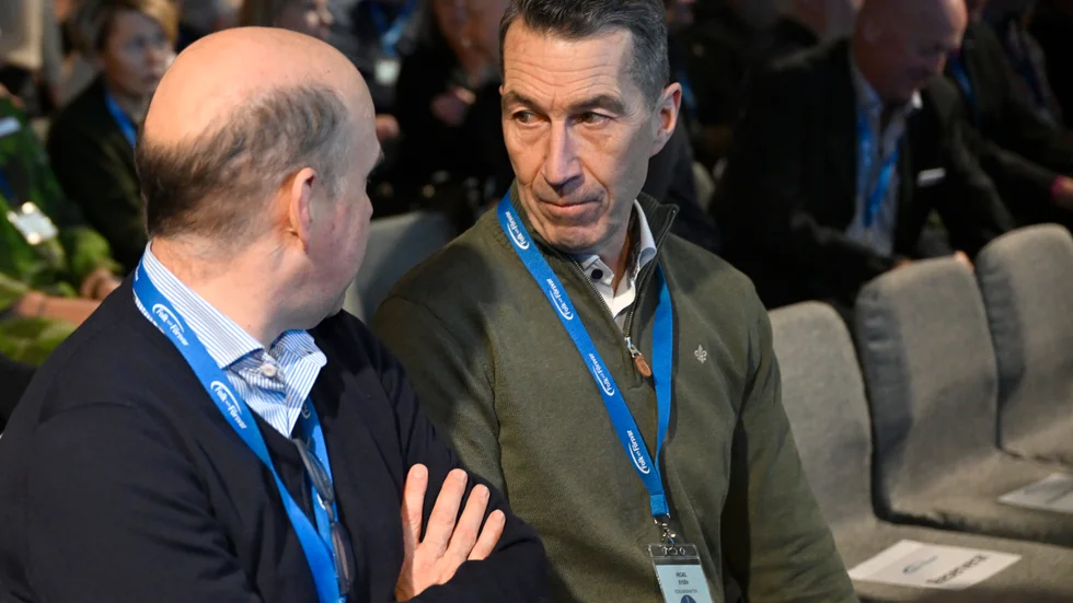 ÖB Micael Bydén vid Folk och Försvars rikskonferens i Sälen.