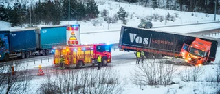 Olyckskaos på E4: "Väldigt halt"