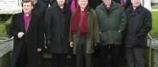 En samling biskopar på ön