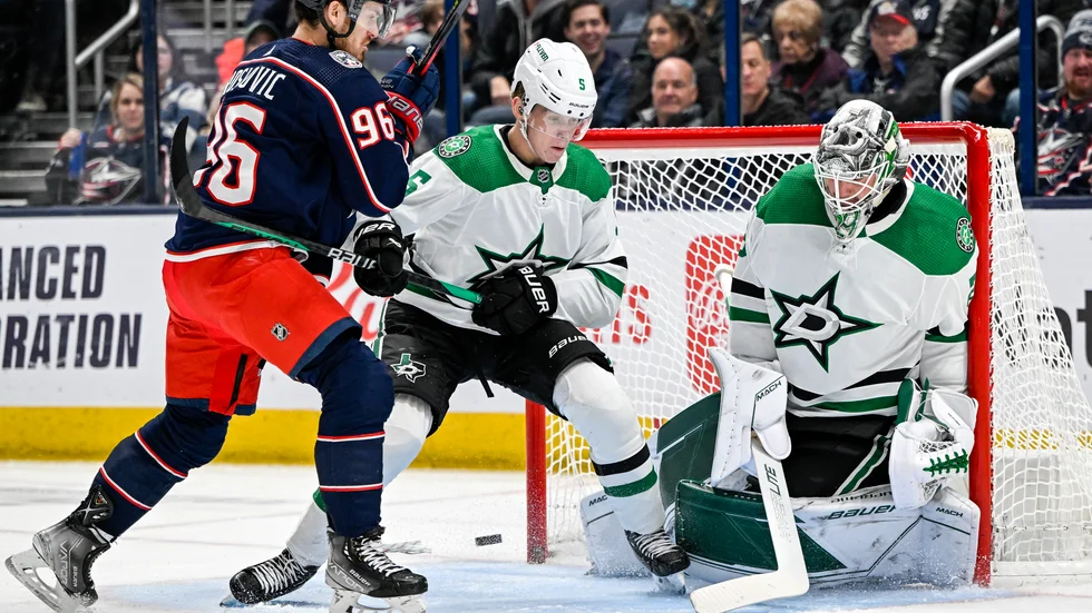 Nils Lundkvist och Dallas Stars vann hemma över Columbus Blue Jackets natten mot tisdag. (Arkivbild)