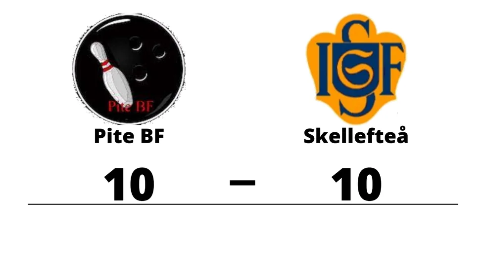 Pite BF spelade lika mot Skellefteå IF