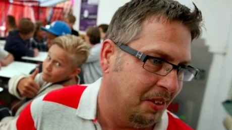 Mats Söderberg från Föräldranätverket i Klintehamn fanns på plats.