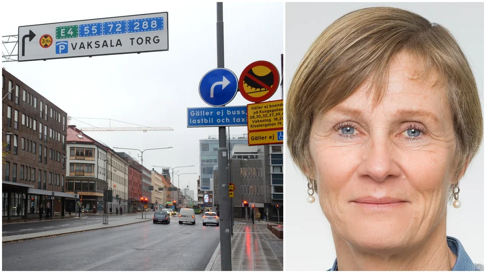 Annila Bexelius, avdelningschef på kommunen, säger att det är komplicerat att bygga om korsningen utanför stadshuset