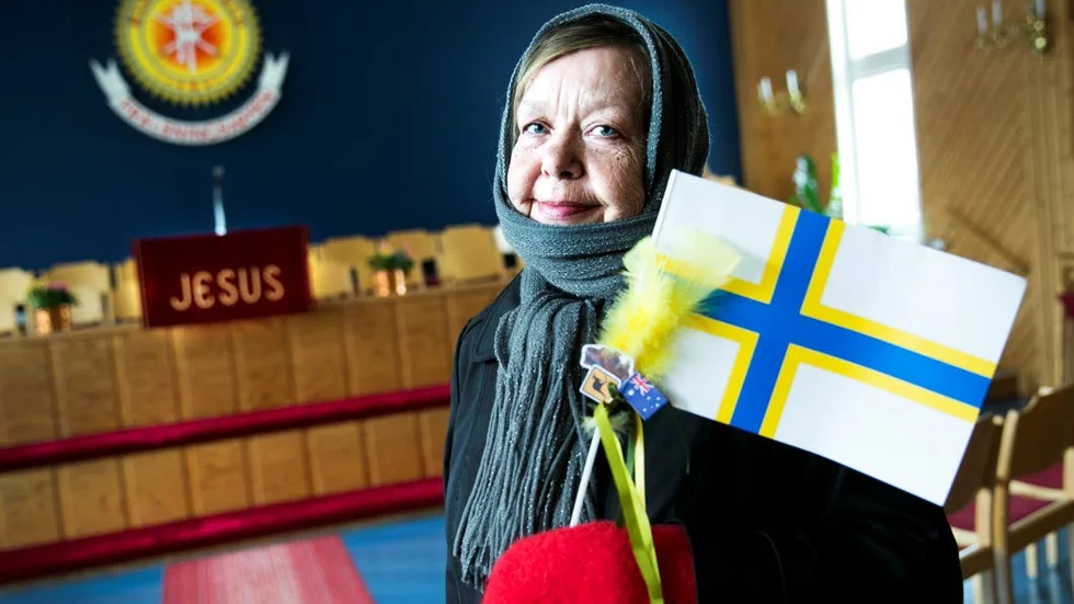 AKTIVIST. Signe Engström deltog i Frälsningsarméns firande.