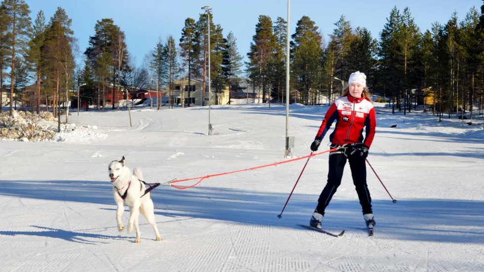 HEJA. Alexandra Forslund hejar på Vira så hon blir extra uppspelt.