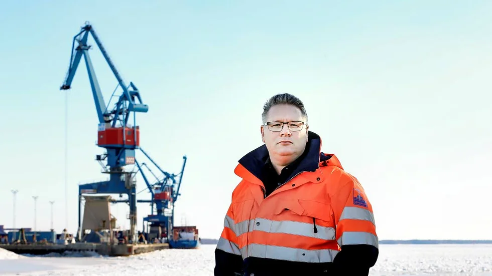 HAMNCHEF. Henrik Vuorinen är chef för Luleå hamn.