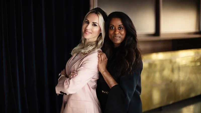 Heidi Ershult och Tina Berglund, från Power women in tech.