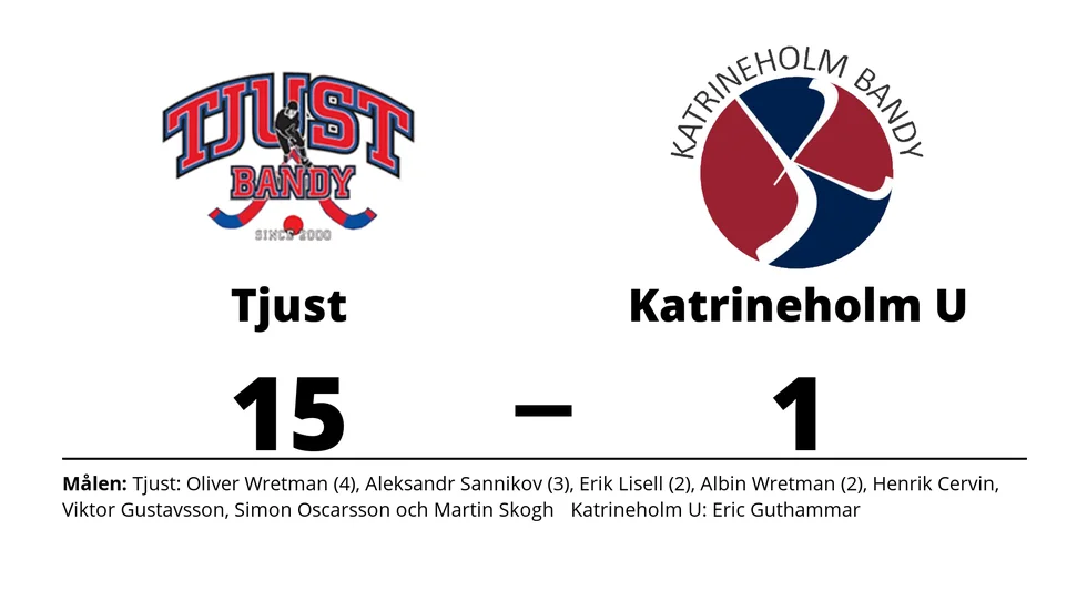 Tjust Bandy vann mot Katrineholm Bandy U