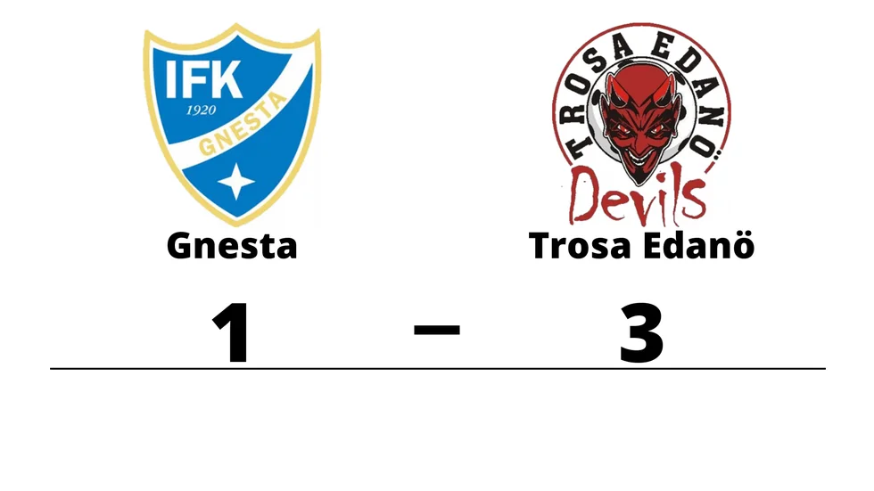 IFK Gnesta förlorade mot Trosa Edanö IBK D1