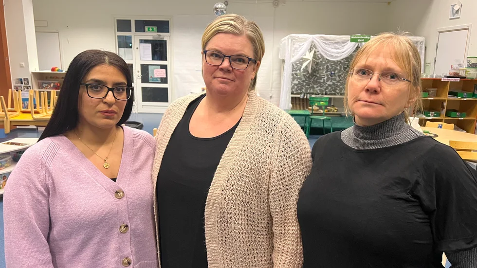 Inas Abdulahad, Caroline Mako och Kristina Eriksson jobbar på Salvägens förskola och var med under utbildningsdagen.