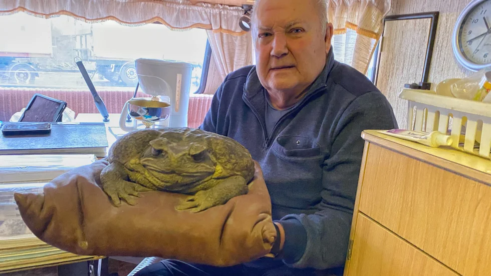 Håkan Forsberg fick världsrekordspaddan Prinsen av en vän i Colombia. "Det var lättare att få exotiska djur genom tullen på den tiden", säger han. 