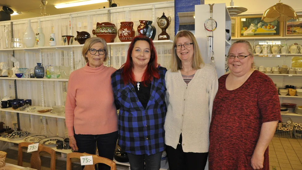 Ilse Thrams är volontär, Nadja Fadjukov, Marie Holmstedt och Katarina Nordahl arbetar på Bistånd Östeuropa.
