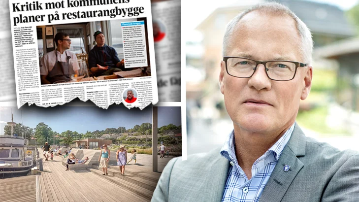 "Det här är ett av de bästa lägena i hela Sigtuna, med utsikt över vattnet", säger Olov Holst (M), kommunstyrelsens ordförande, om planen på att låta en restaurang av "hög klass" etablera sig på Hamnplan i Sigtuna.
