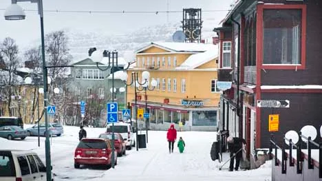 Även i Kiruna snöade det under natten.