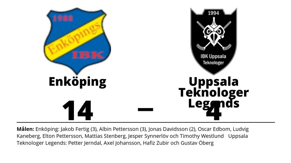 Enköping IBK vann mot IBK Uppsala Teknologer Legends