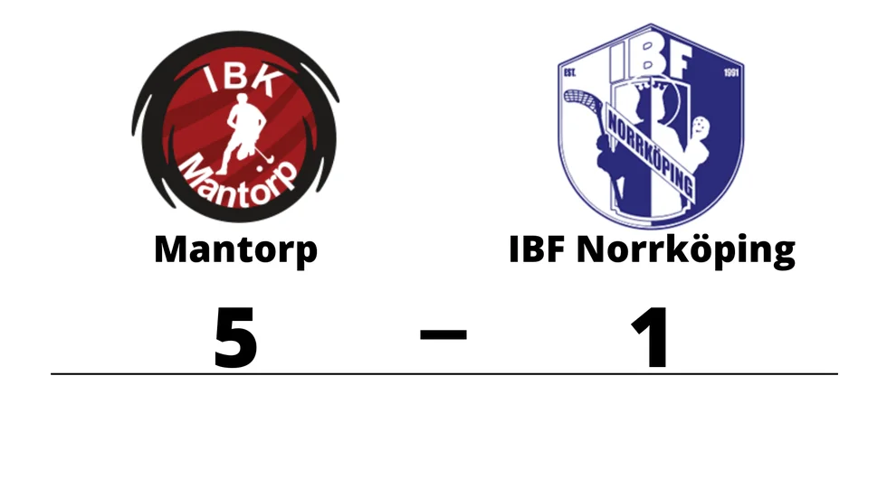 IBK Mantorp vann mot IBF Norrköping