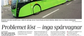 UP är för långbussar och emot spårvagnar
