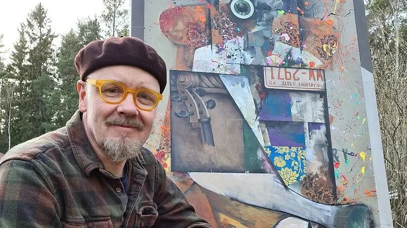 Anders Thomasson är en av de konstnärer som ställer ut på lördagens Art show.