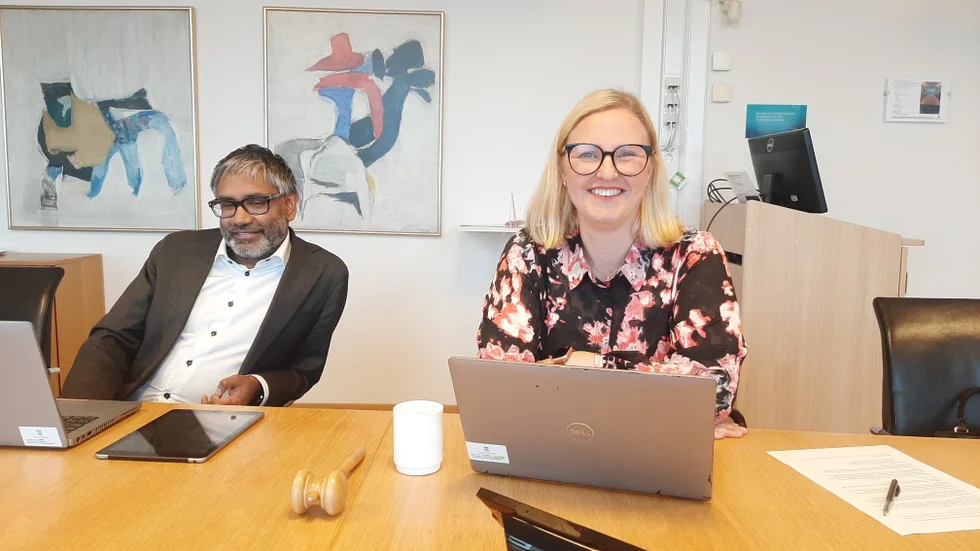 Fredrik Hansson och Carina Sammeli.