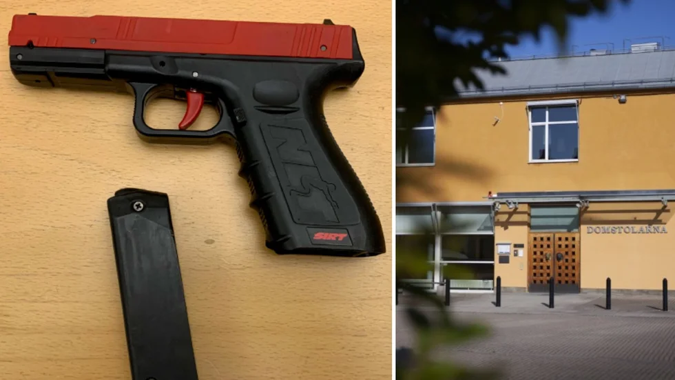 Tonårstjejerna följde efter sin skolkamrat efter skolan. Syftet var att göra honom "lite rädd" och prata om en tidigare konflikt i skolan, uppgav en av dem under rättegången. Bild från förundersökningsprotokollet.