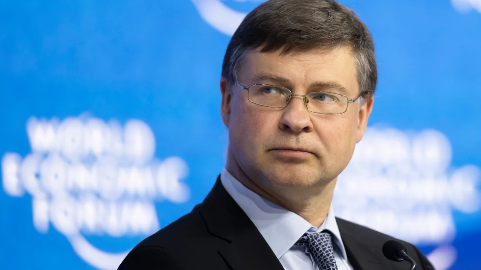Valdis Dombrovskis är EU-kommissionens finans- och handelsansvarige viceordförande. Arkivfoto.