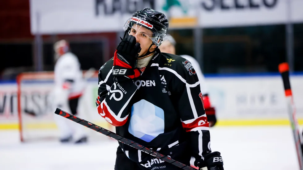 Boden hockey-Kalix HC. Hockeyettan hemmamatch Björknäshallen. Vinst glädje jubel. herrar hockey. 