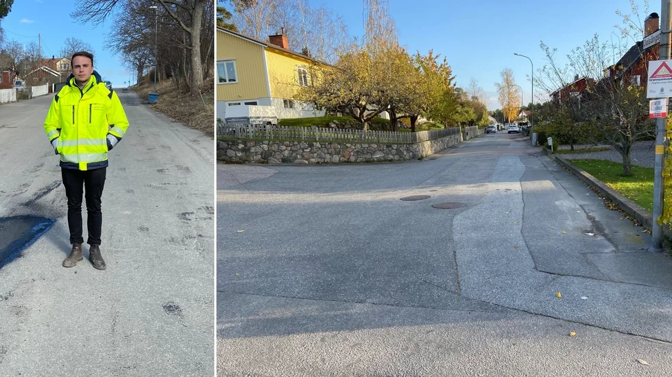Johannes Swensson konstaterar att Dalsängsgatan kommer att vara avstängd för genomtrafik kommande vecka. Orsaken är en vattenläcka.