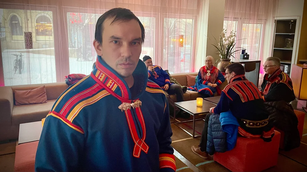 "Många vill kalla det vinterbetesmarker eftersom det ligger nedanför odlingsgränsen, men det är åretruntmarker för oss", säger Aslak Allas, ordförande i Talma sameby.