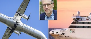 Forskare: Flyget kan vara mer klimatvänligt än färjan – ”Spelar inte så stor roll” • Så påverkar ✓ Vätgasen ✓ LNG ✓ Eflyget 