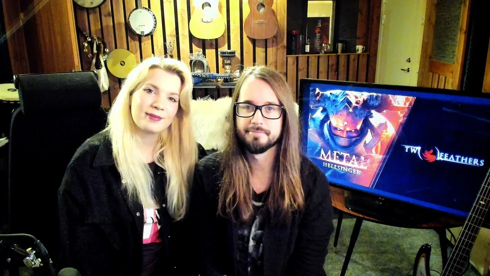 Elvira Björkman och Nicklas Hjertberg har chansen att ta hem priset för bästa musik vid spelgalan The Game Awards. Pressbild.