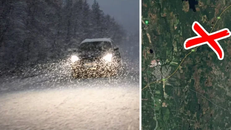 Ett snöoväder slog till i Västerbotten på torsdagsmorgonen.
