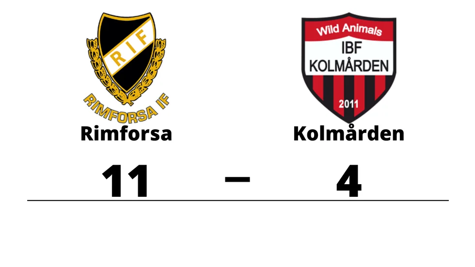Rimforsa IF vann mot IBF Kolmården